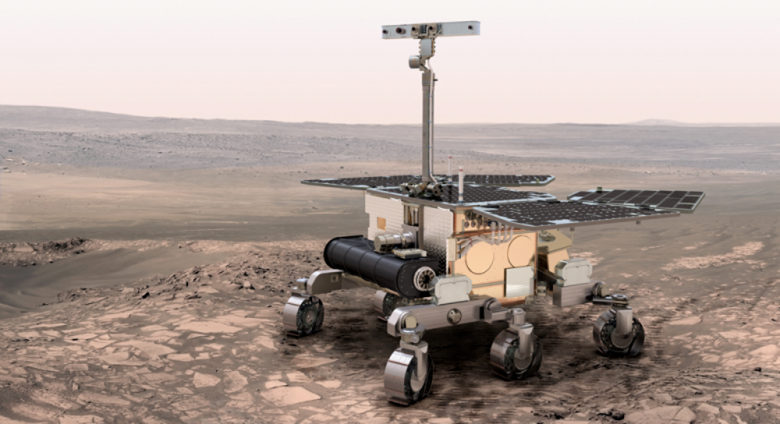 Modello di rover progettato per la missione Exomars